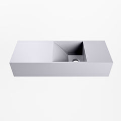MONDIAZ TYNE 60cm fontein solid surface kleur Cale. Positie wastafel rechts