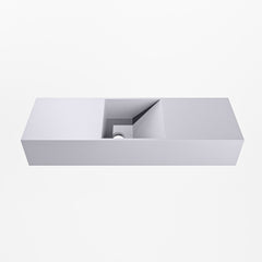MONDIAZ TYNE 70cm fontein solid surface kleur Cale. Positie wastafel midden