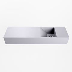 MONDIAZ TYNE 80cm fontein solid surface kleur Cale. Positie wastafel rechts