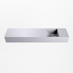 MONDIAZ TYNE 100cm fontein solid surface kleur Cale. Positie wastafel rechts