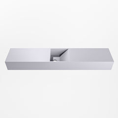 MONDIAZ TYNE 110cm fontein solid surface kleur Cale. Positie wastafel midden
