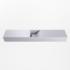 MONDIAZ TYNE 120cm fontein solid surface kleur Cale. Positie wastafel midden