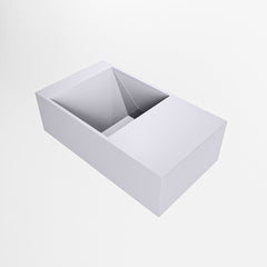 MONDIAZ TYNE 40cm fontein solid surface kleur Cale. Positie wastafel rechts