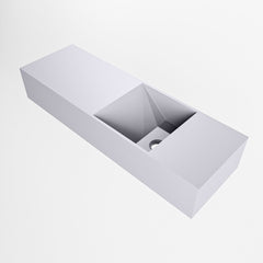 MONDIAZ TYNE 70cm fontein solid surface kleur Cale. Positie wastafel rechts