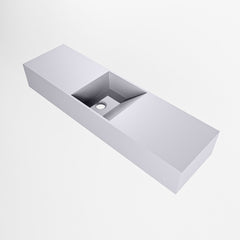 MONDIAZ TYNE 80cm fontein solid surface kleur Cale. Positie wastafel midden