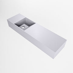 MONDIAZ TYNE 80cm fontein solid surface kleur Cale. Positie wastafel links