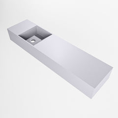 MONDIAZ TYNE 90cm fontein solid surface kleur Cale. Positie wastafel links