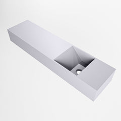 MONDIAZ TYNE 90cm fontein solid surface kleur Cale. Positie wastafel rechts