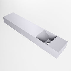MONDIAZ TYNE 110cm fontein solid surface kleur Cale. Positie wastafel rechts