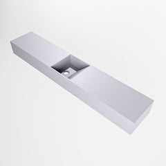 MONDIAZ TYNE 120cm fontein solid surface kleur Cale. Positie wastafel midden