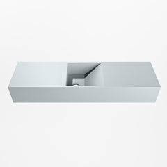 MONDIAZ TYNE 80cm fontein solid surface kleur Clay. Positie wastafel midden