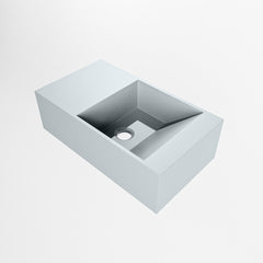 MONDIAZ TYNE 40cm fontein solid surface kleur Clay. Positie wastafel links