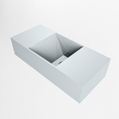 MONDIAZ TYNE 50cm fontein solid surface kleur Clay. Positie wastafel rechts