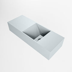 MONDIAZ TYNE 60cm fontein solid surface kleur Clay. Positie wastafel rechts