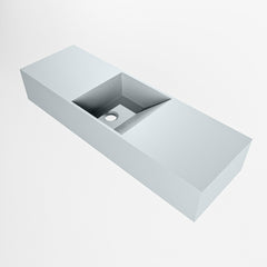 MONDIAZ TYNE 70cm fontein solid surface kleur Clay. Positie wastafel midden