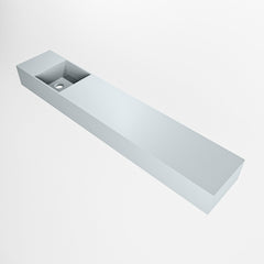 MONDIAZ TYNE 120cm fontein solid surface kleur Clay. Positie wastafel links
