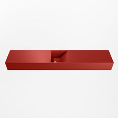 MONDIAZ TYNE 120cm fontein solid surface kleur Fire. Positie wastafel midden