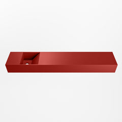 MONDIAZ TYNE 120cm fontein solid surface kleur Fire. Positie wastafel links