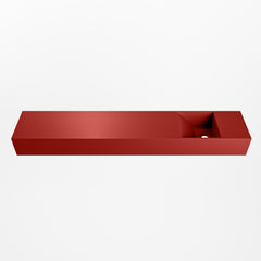 MONDIAZ TYNE 120cm fontein solid surface kleur Fire. Positie wastafel rechts