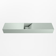 MONDIAZ TYNE 110cm fontein solid surface kleur Greey. Positie wastafel midden
