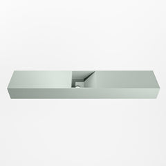 MONDIAZ TYNE 120cm fontein solid surface kleur Greey. Positie wastafel midden