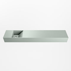 MONDIAZ TYNE 120cm fontein solid surface kleur Greey. Positie wastafel links