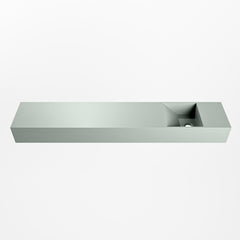 MONDIAZ TYNE 120cm fontein solid surface kleur Greey. Positie wastafel rechts