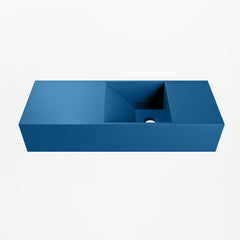 MONDIAZ TYNE 60cm fontein solid surface kleur Jeans. Positie wastafel rechts