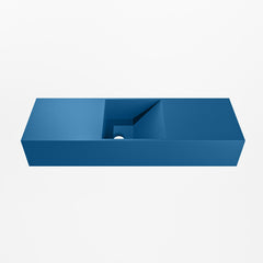 MONDIAZ TYNE 70cm fontein solid surface kleur Jeans. Positie wastafel midden