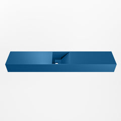 MONDIAZ TYNE 120cm fontein solid surface kleur Jeans. Positie wastafel midden