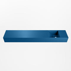 MONDIAZ TYNE 120cm fontein solid surface kleur Jeans. Positie wastafel rechts