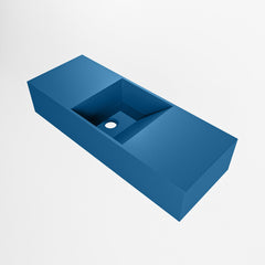 MONDIAZ TYNE 60cm fontein solid surface kleur Jeans. Positie wastafel midden