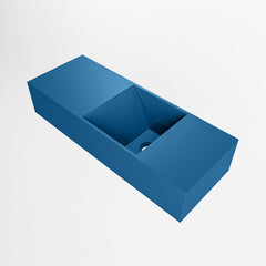 MONDIAZ TYNE 60cm fontein solid surface kleur Jeans. Positie wastafel rechts