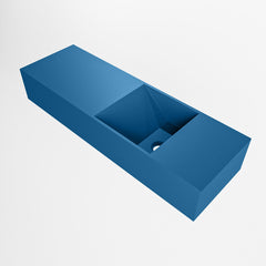 MONDIAZ TYNE 70cm fontein solid surface kleur Jeans. Positie wastafel rechts