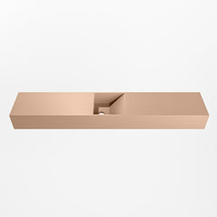 MONDIAZ TYNE 120cm fontein solid surface kleur Rosee. Positie wastafel midden