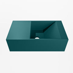 MONDIAZ TYNE 40cm fontein solid surface kleur Smag. Positie wastafel links