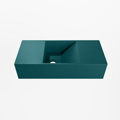 MONDIAZ TYNE 50cm fontein solid surface kleur Smag. Positie wastafel links