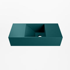 MONDIAZ TYNE 50cm fontein solid surface kleur Smag. Positie wastafel rechts