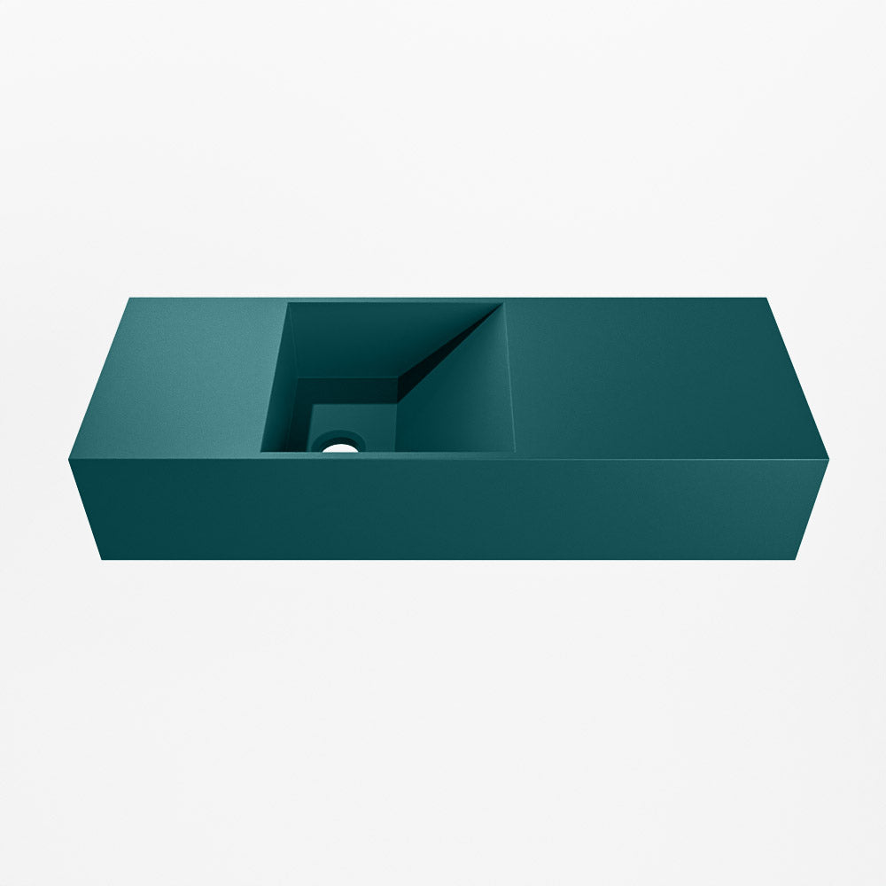 MONDIAZ TYNE 60cm fontein solid surface kleur Smag. Positie wastafel links