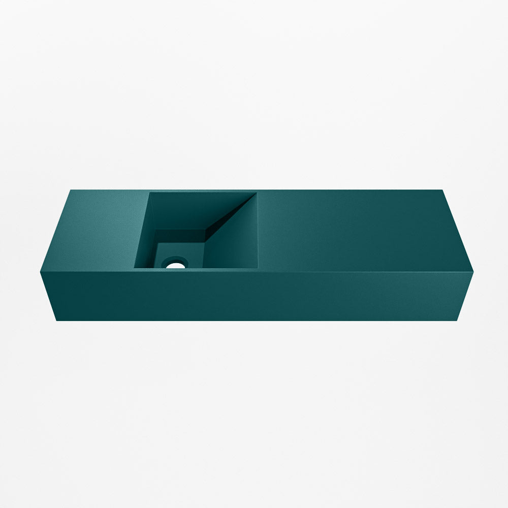 MONDIAZ TYNE 70cm fontein solid surface kleur Smag. Positie wastafel links