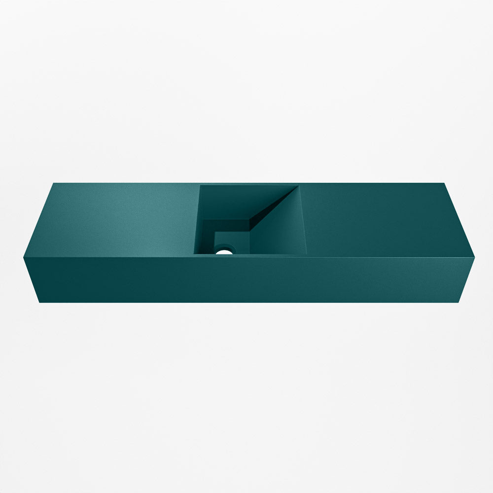 MONDIAZ TYNE 80cm fontein solid surface kleur Smag. Positie wastafel midden