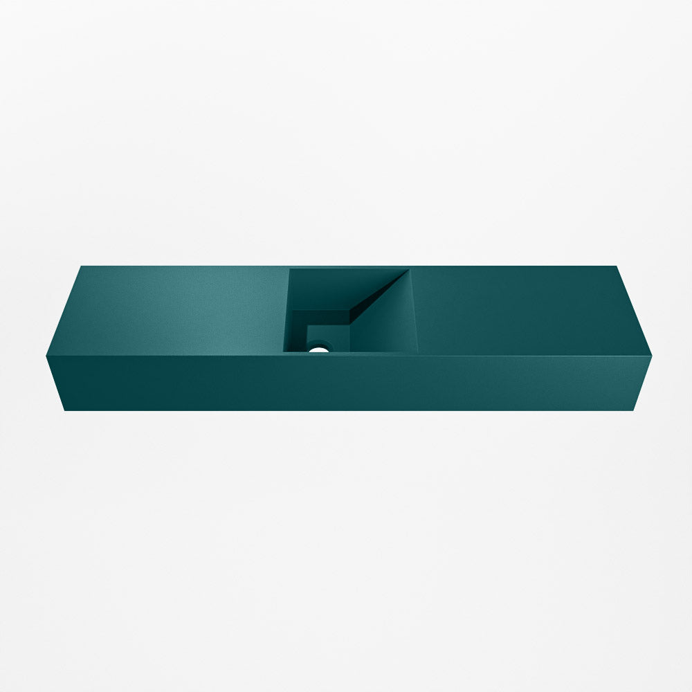 MONDIAZ TYNE 90cm fontein solid surface kleur Smag. Positie wastafel midden