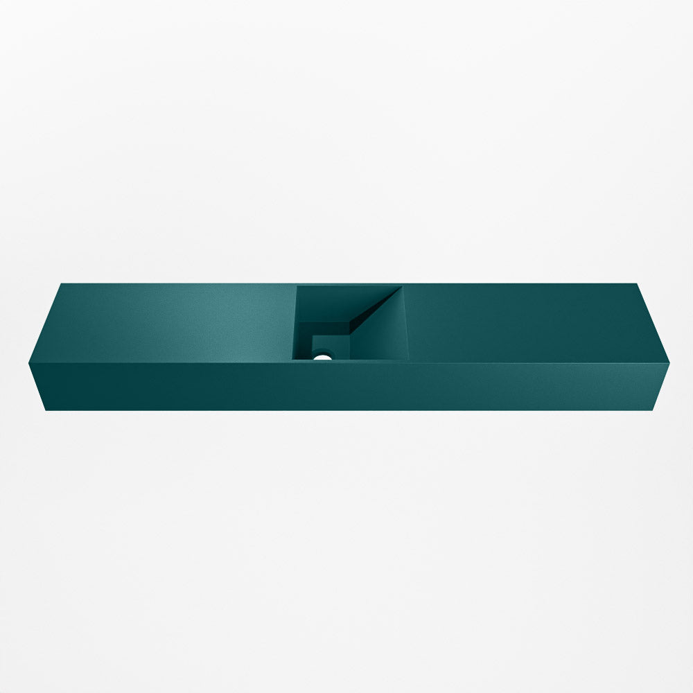 MONDIAZ TYNE 110cm fontein solid surface kleur Smag. Positie wastafel midden
