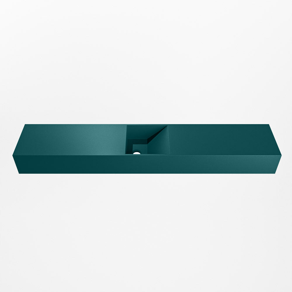 MONDIAZ TYNE 120cm fontein solid surface kleur Smag. Positie wastafel midden