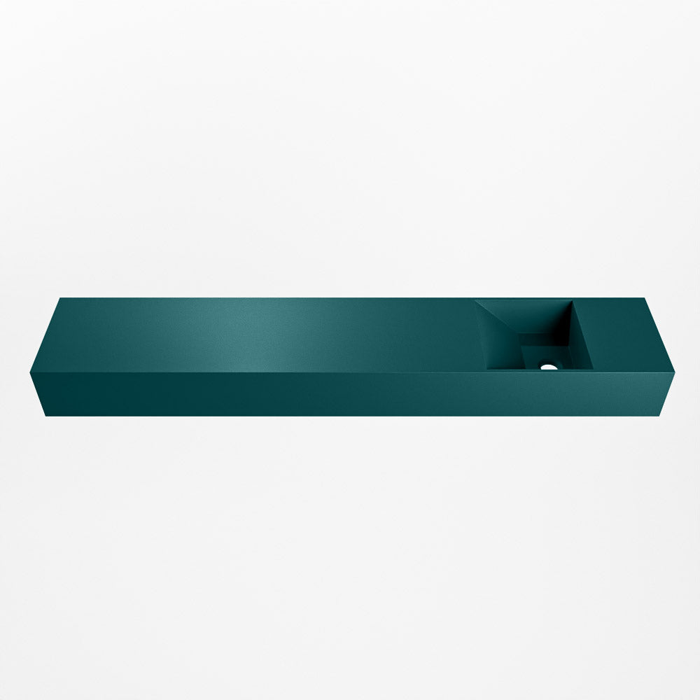 MONDIAZ TYNE 120cm fontein solid surface kleur Smag. Positie wastafel rechts