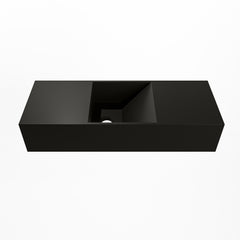 MONDIAZ TYNE 60cm fontein solid surface kleur Urban. Positie wastafel midden