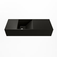 MONDIAZ TYNE 60cm fontein solid surface kleur Urban. Positie wastafel links
