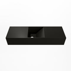 MONDIAZ TYNE 70cm fontein solid surface kleur Urban. Positie wastafel midden