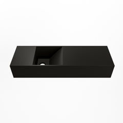 MONDIAZ TYNE 70cm fontein solid surface kleur Urban. Positie wastafel links
