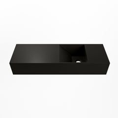 MONDIAZ TYNE 70cm fontein solid surface kleur Urban. Positie wastafel rechts